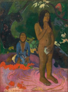  Gauguin Pintura al %C3%B3leo - Parau na te varua ino Palabras del diablo Postimpresionismo Primitivismo Paul Gauguin